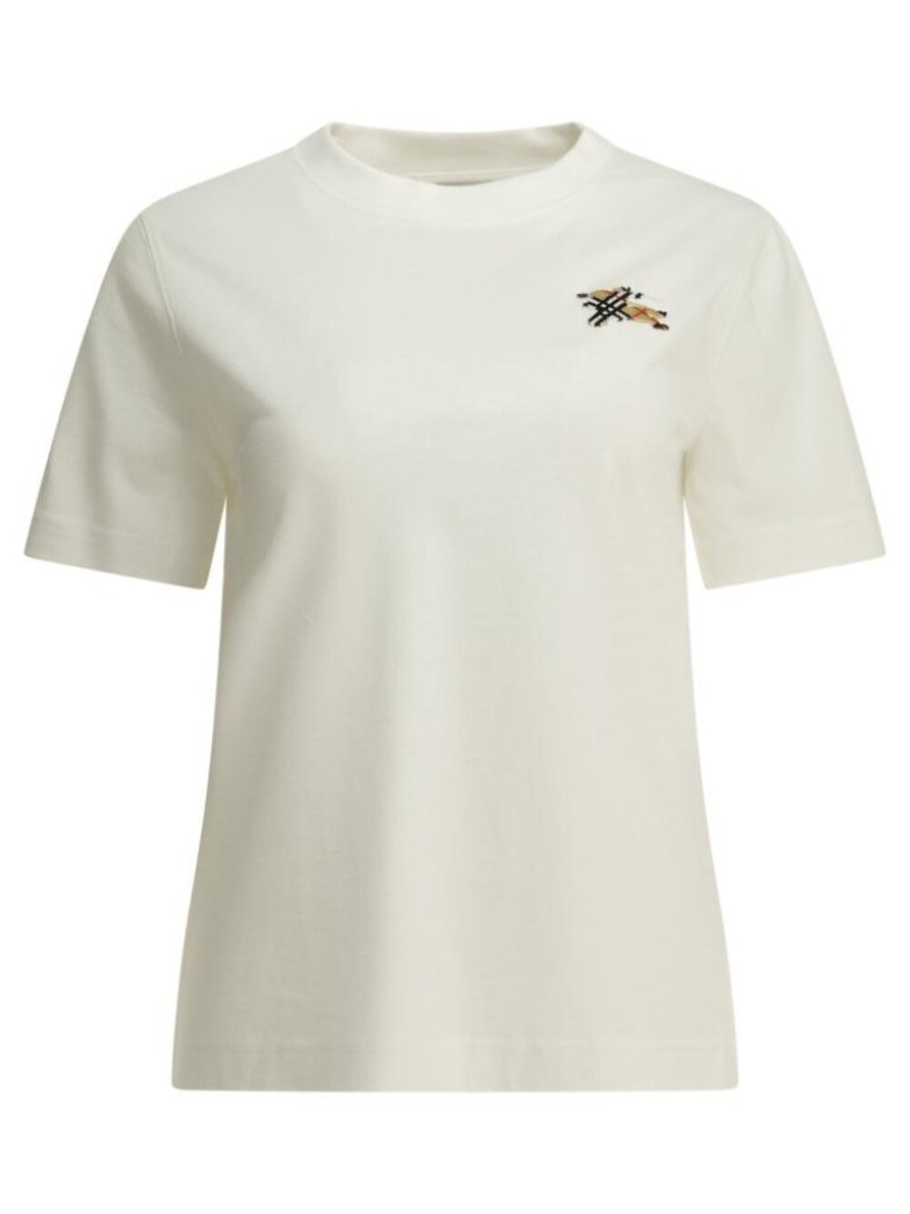 Burberry Knight Check Crew-Neck T-Shirt Tag Size L Women
